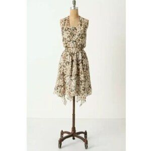 Anthropologie Leifsdottir Amazon Meadow Silk Dress 12